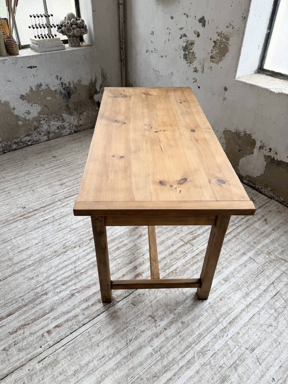 Farm table in pine, 1950s