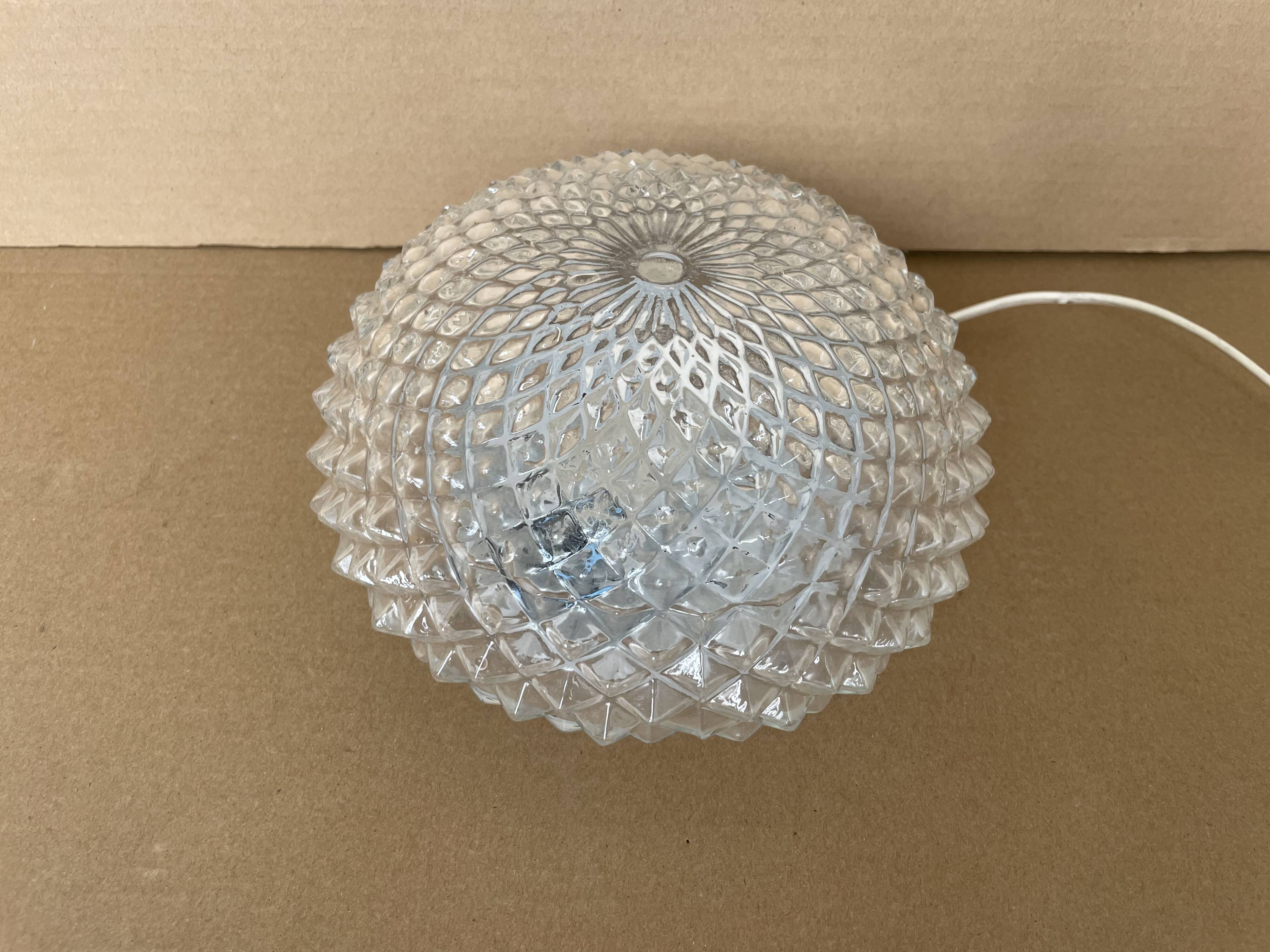 Vintage glass ceiling or wall light