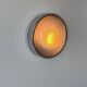 Modernist chrome and ribbed glass wall light, France 1970