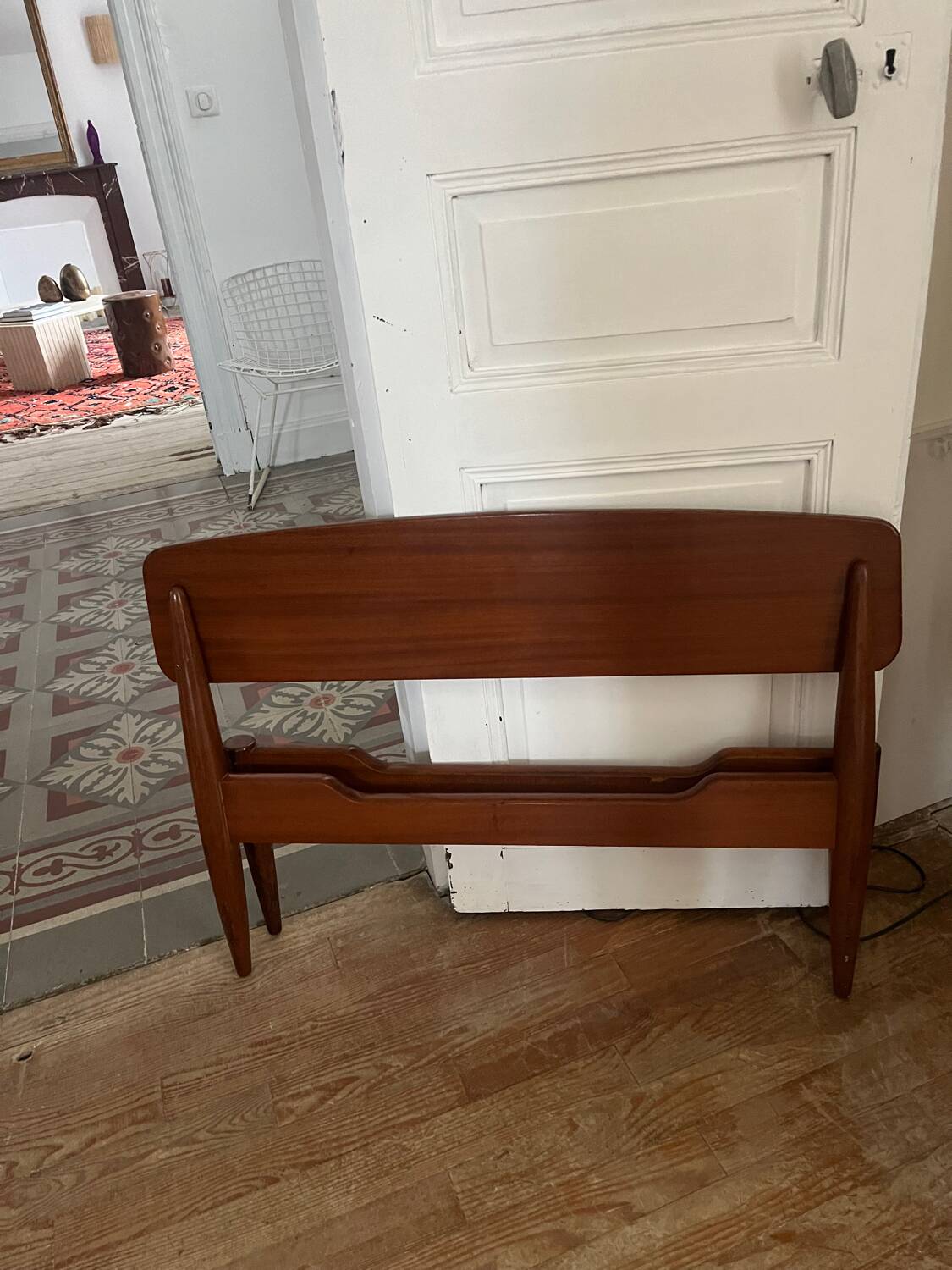 Teak bed by Henri Lancel from the 50s and 60s