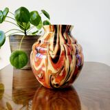 Art deco opaline glazen vaas, Verreries de Scailmont België