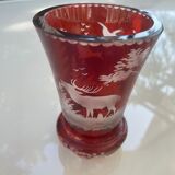 Bohemian glass vase