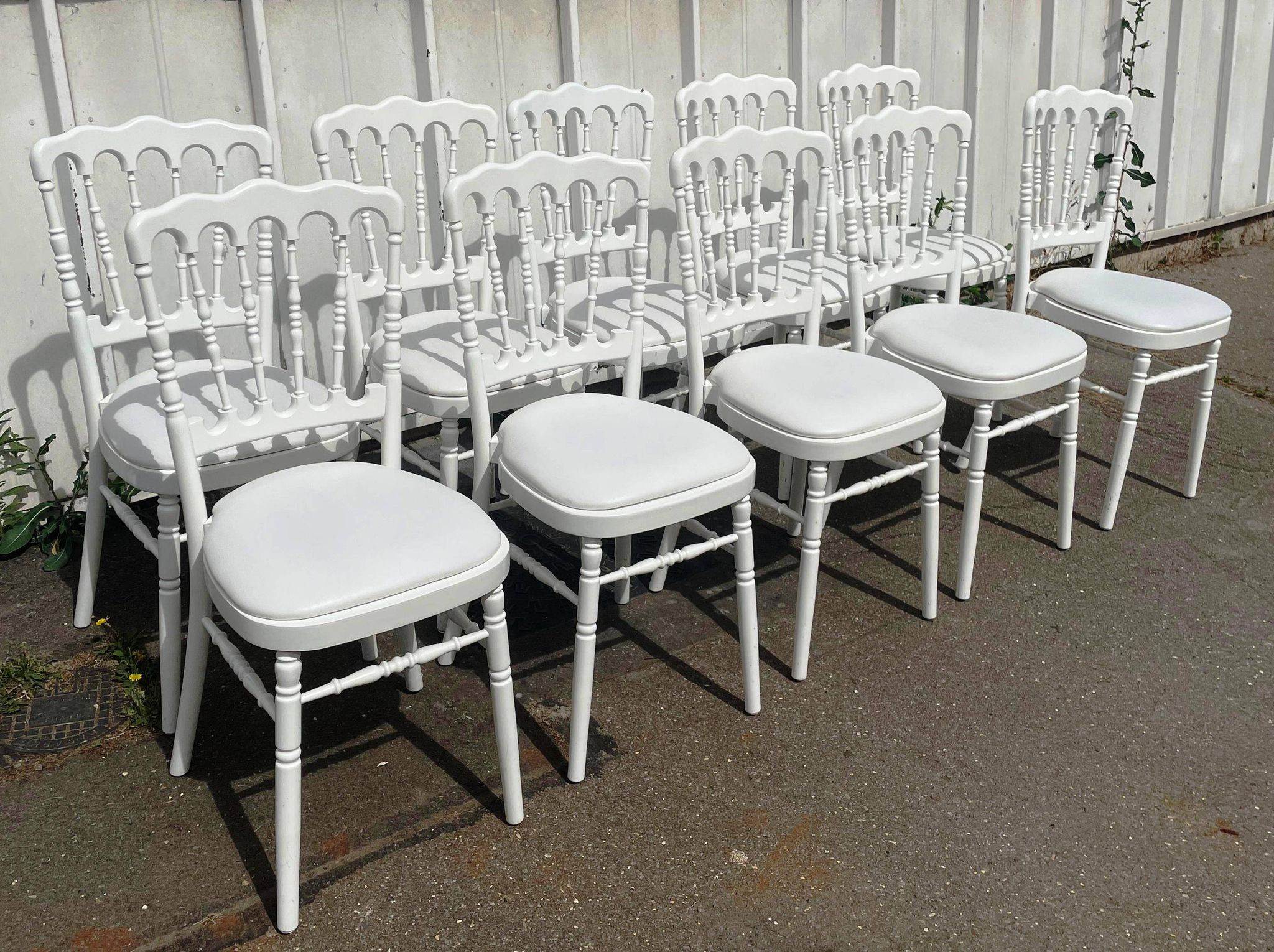 Set of 10 Napoleon III chairs