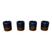 Vintage German ceramic shot glasses Brotzeit Studio Line by Rosenthal, set of 4.