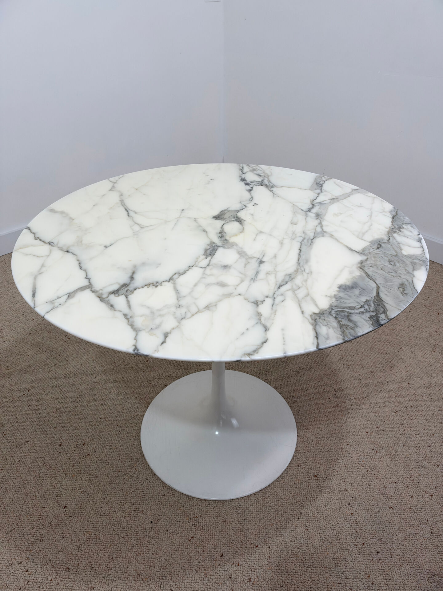 Table Tulip Knoll - marbre blanc - Eero Saarinen 