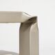 "Tube stool" bench in galvanized steel