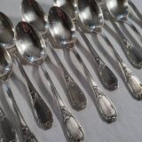 12 Small Silver Metal Spoons SOH