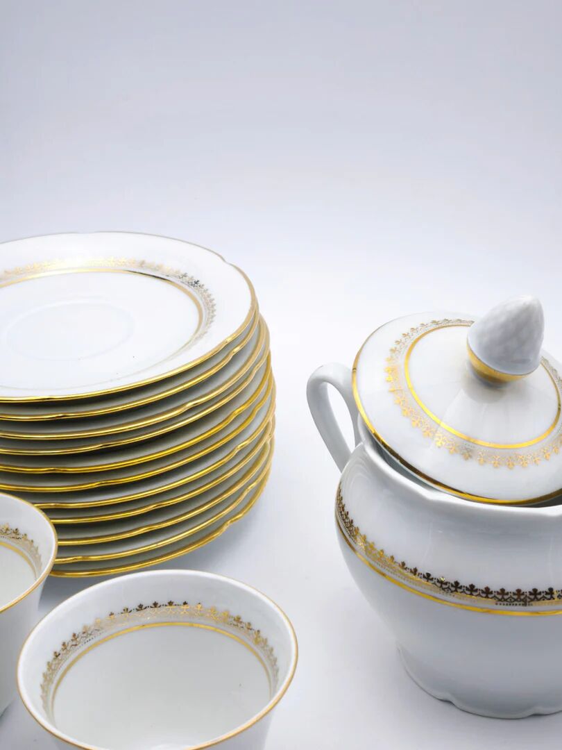 Prestige coffee service – Lamotte, Sologne porcelain (21 pieces)