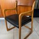 Vintage Baumann sleigh armchair