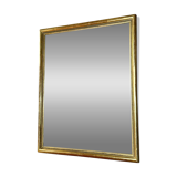 Miroir ancien perlé feuille d’or