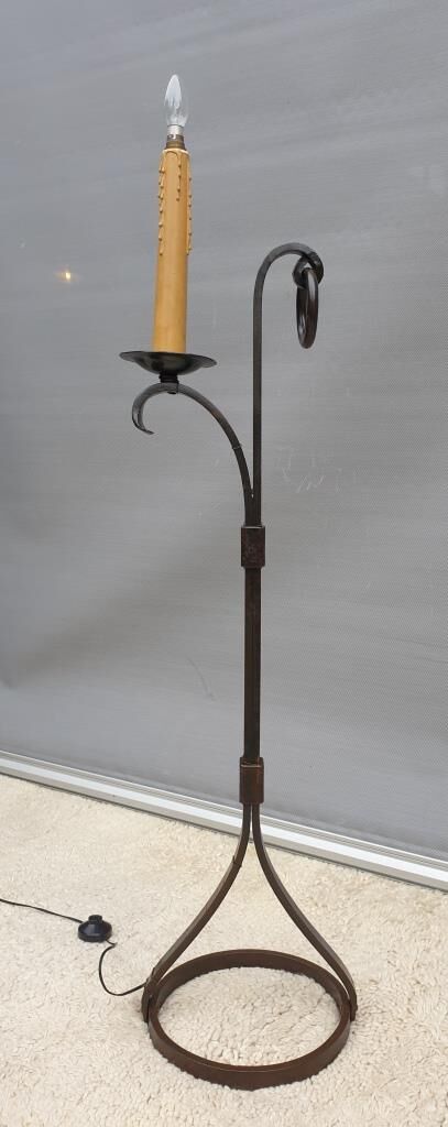 Ironwork floor lamp Jean-Pierre Ryckaert 1950, France