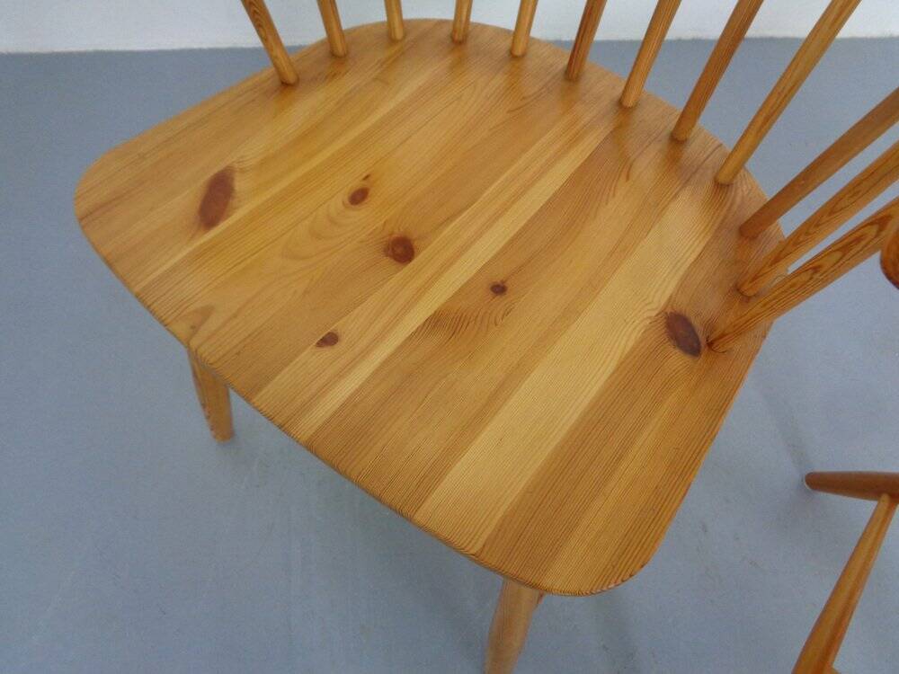 Pine Chairs by Erik Ole Jørgensen, Set of 5