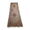 Persian wool and silk rug 76x245cm