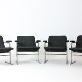 Set of 4 "Oslo" chairs by Rudi Verelst for Novalux, Belgium 1960s