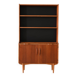 Vintage bookcase with sliding shelf