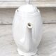 Worked white porcelain coffee maker