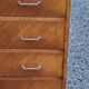 Vintage chest of drawers from the 50s in blond oak 4 drawers feet bobbin