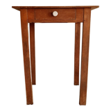 Wooden farmhouse table and drawer