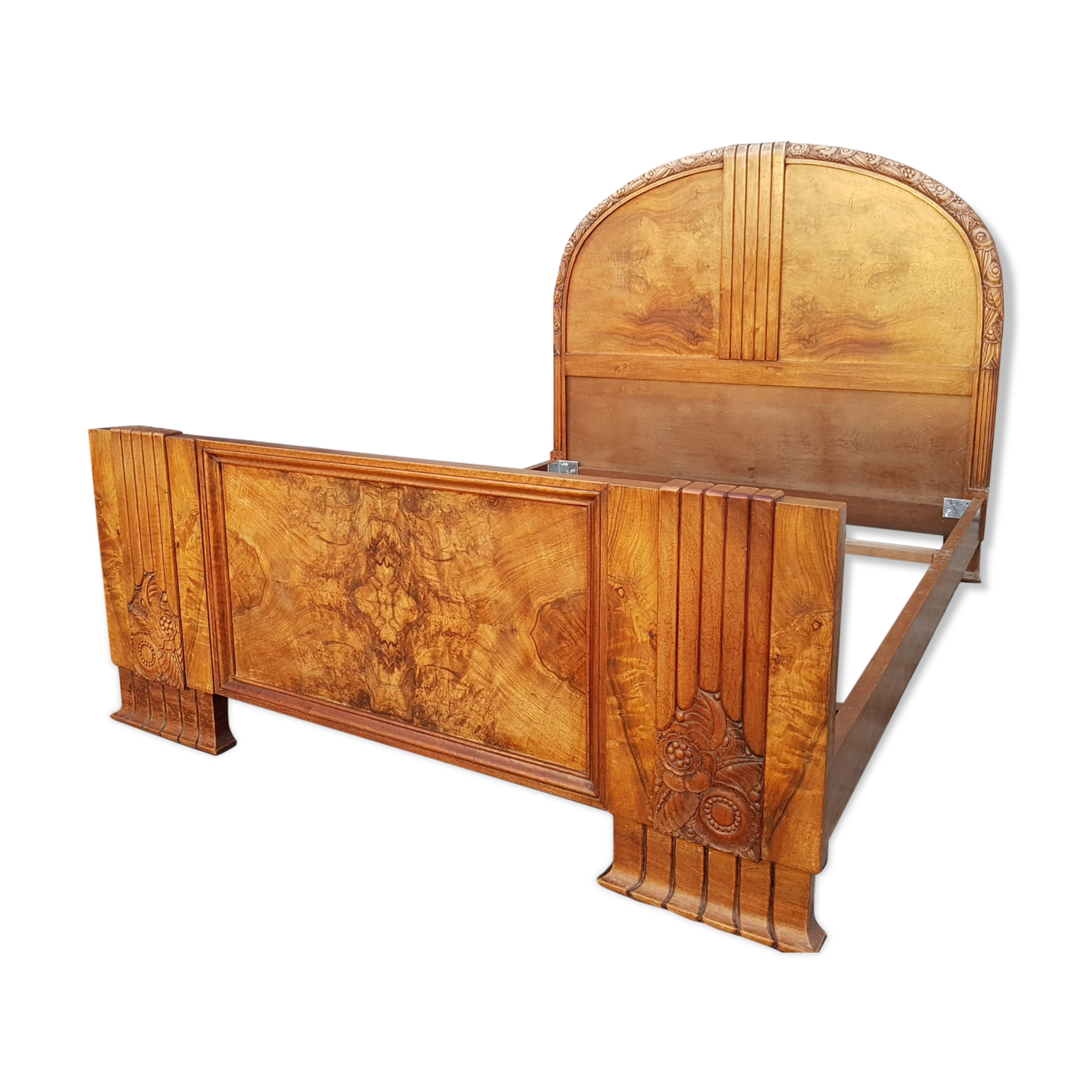 Art Deco 1925 half-moon bed 140X190