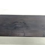 Large 1950s Farm Table in Burnt Wood (Shou Sugi Ban) – L245 cm