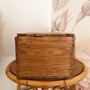 Antique solid pine chest - 41 x 25 x 20