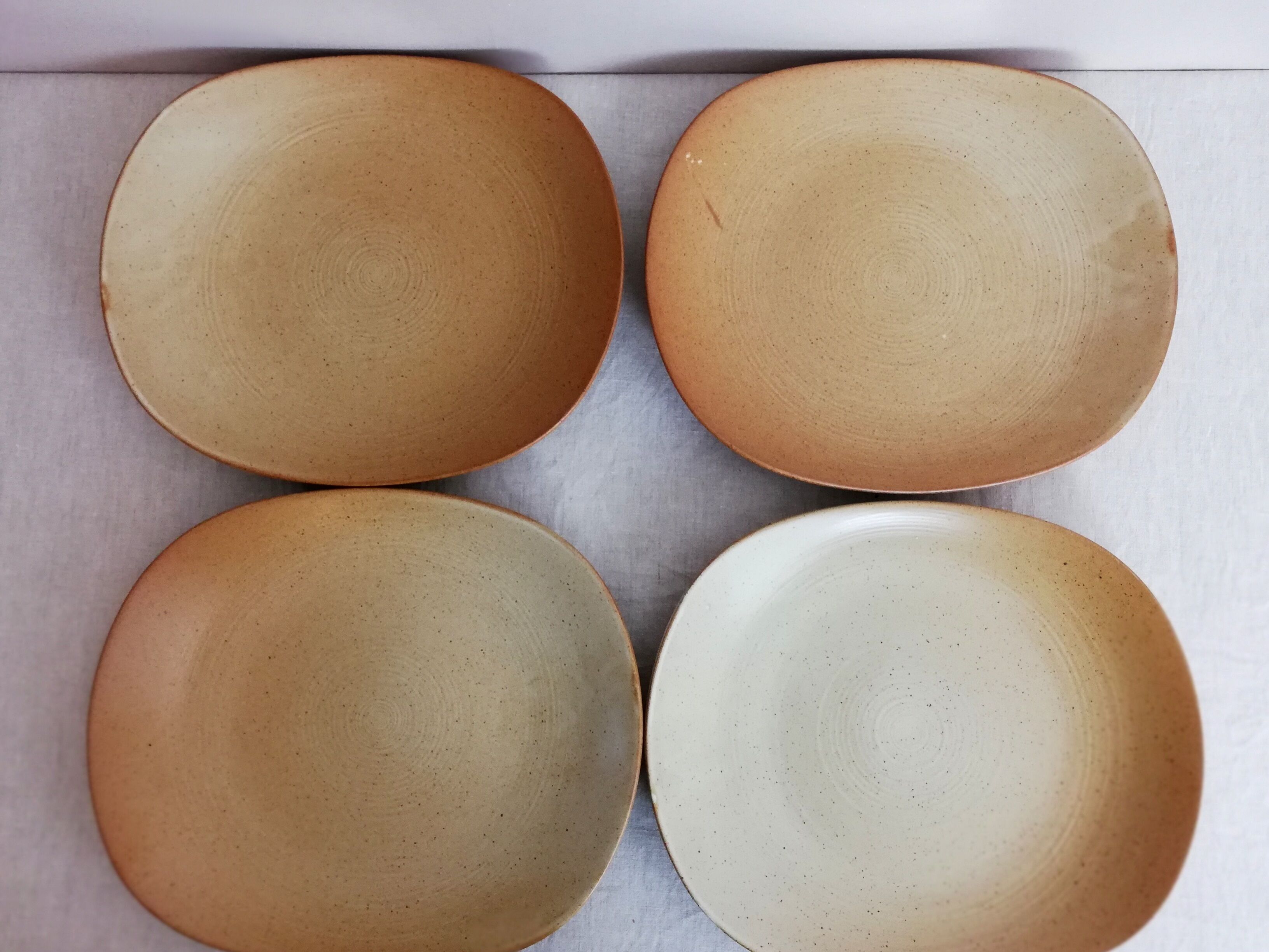 Service 11 steak plates Grès Village CNP