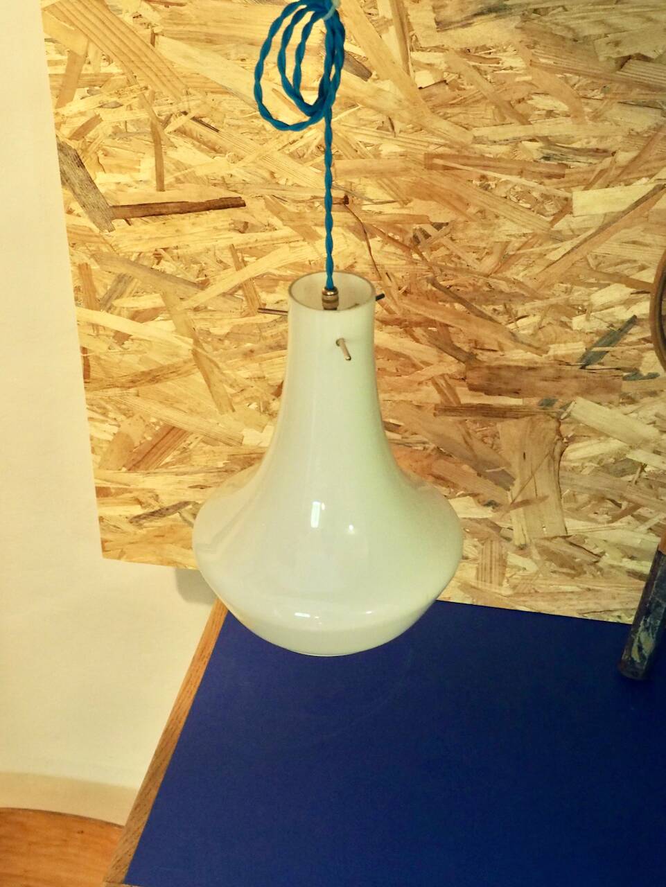 JOY white opaline pendant light