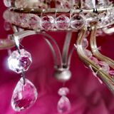 Luminaire lustre cristal vintage ancien luxe de la lustrerie mathieu france