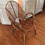 Two rattan chairs