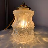 Vintage art deco pendant or portable lamp