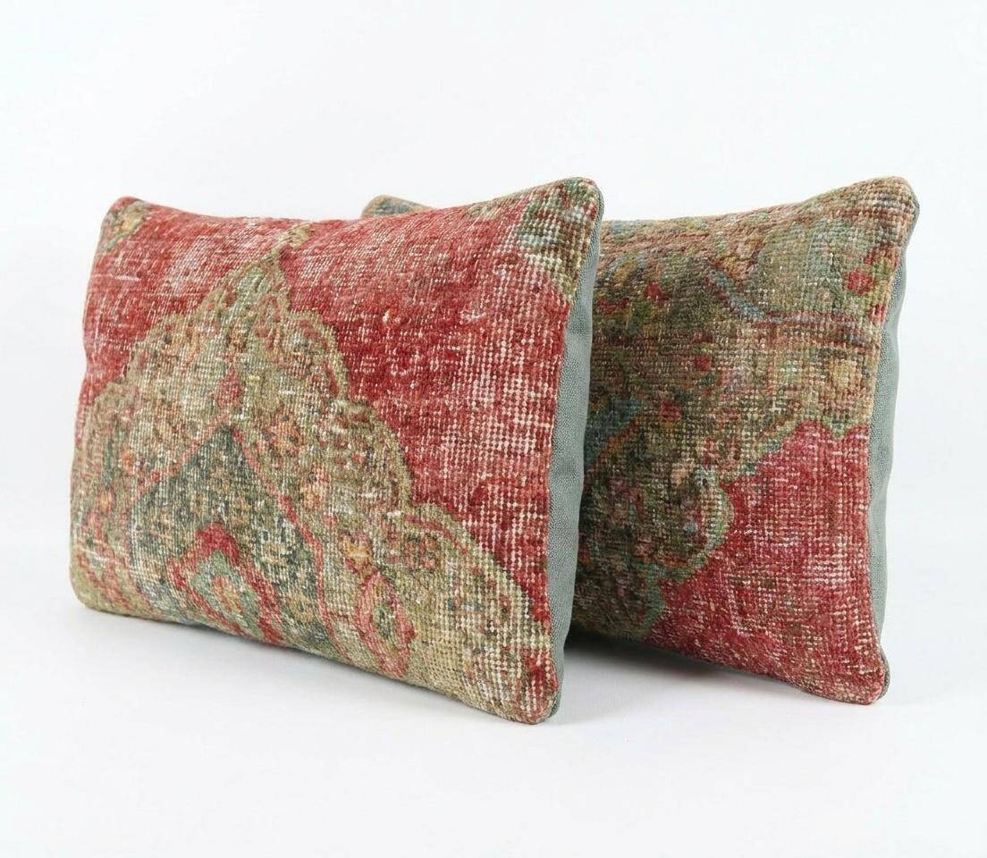 Set of 2 vintage Turkish cushion covers 41x61 cm