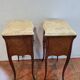 Marquetry bedside tables ( the pair )