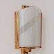 Vintage brass and glass wall light, France, 1970.