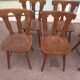Lot 7 chaises de bistrot bois, année 70/80/90