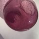 Bubble mouth blown glass vase Biot style height 22cm