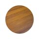Danish solid teak round coffee table, 1970s
