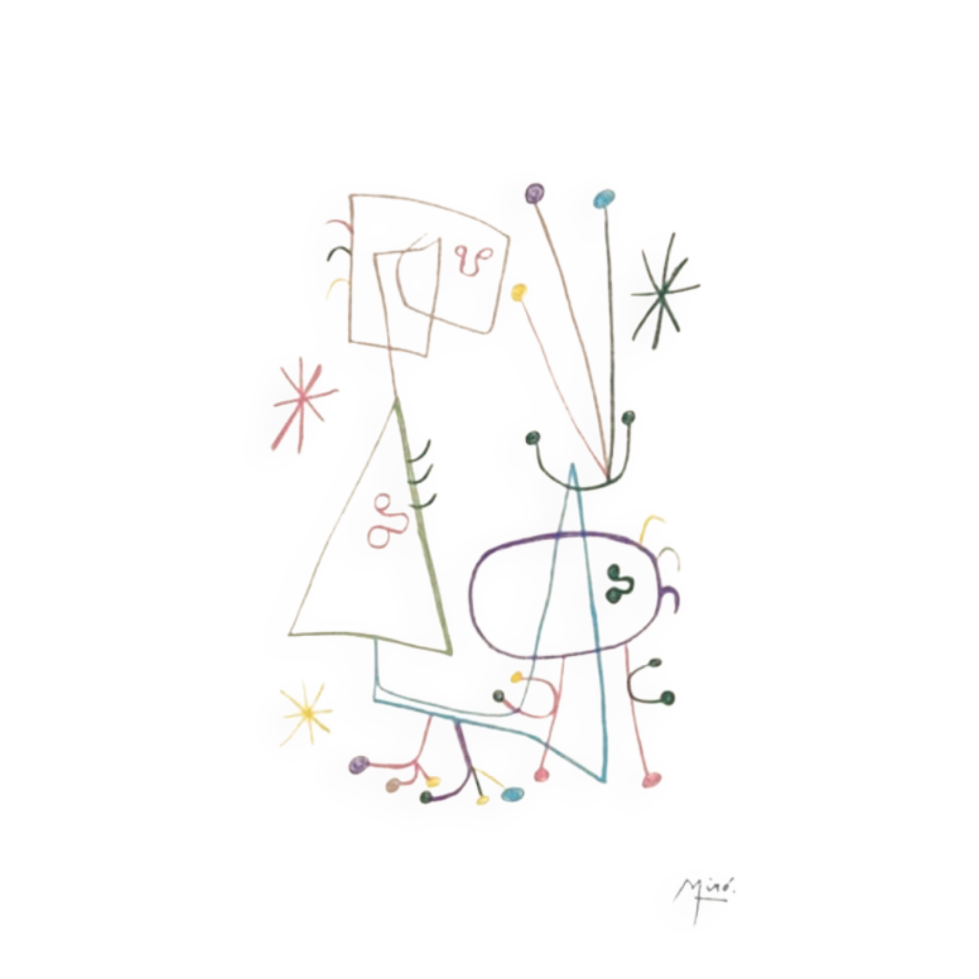 Lithograph by Joan Miró