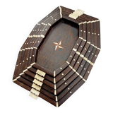 Ensemble de  6 plateaux empilables en wenge