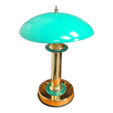 turquoise chrome gold lamp 1980, very beautiful 43x32 good general condition and normal wear