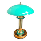 turquoise chrome gold lamp 1980, very beautiful 43x32 good general condition and normal wear