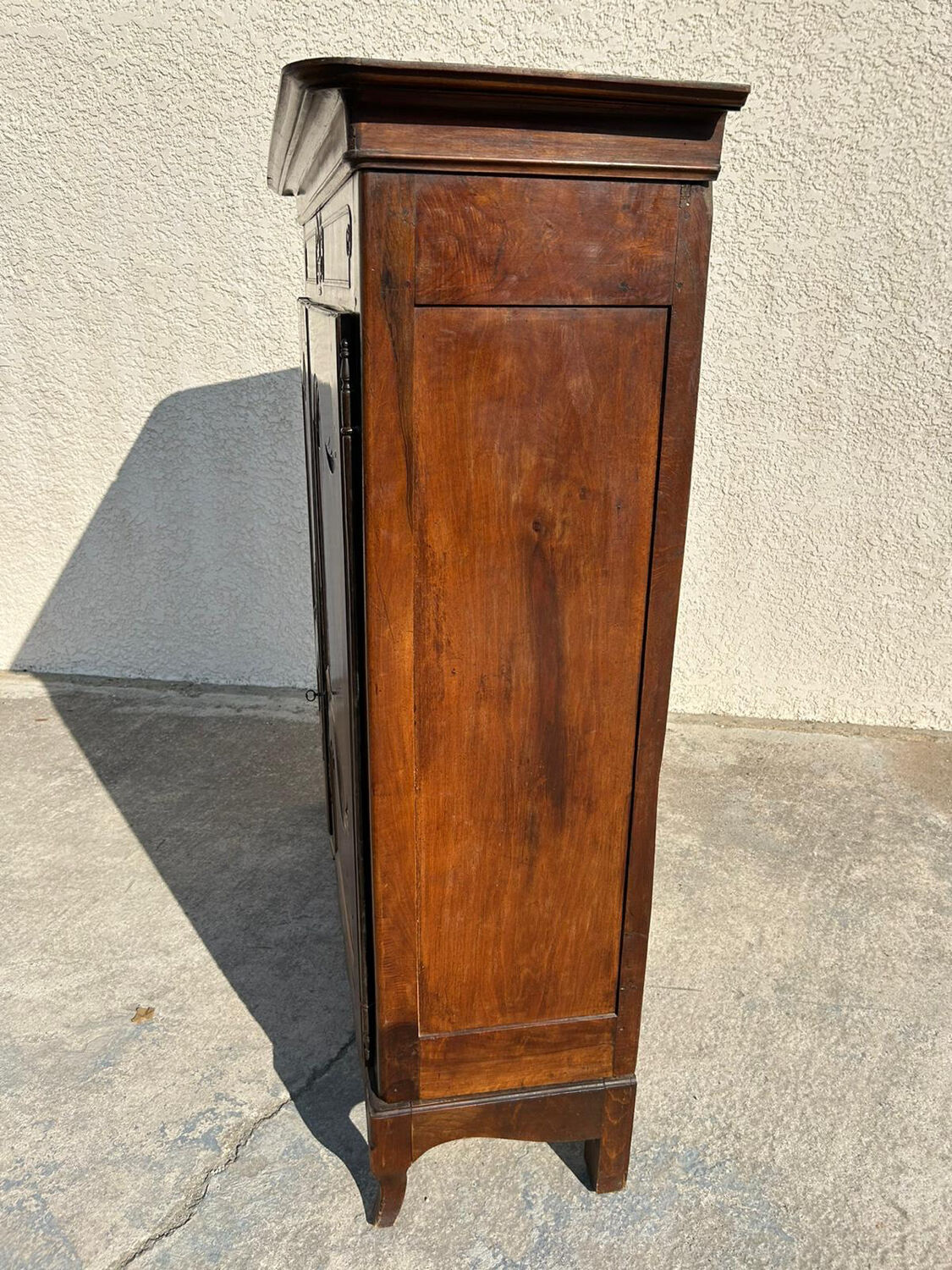 Antique wardrobe Louis XV style walnut
