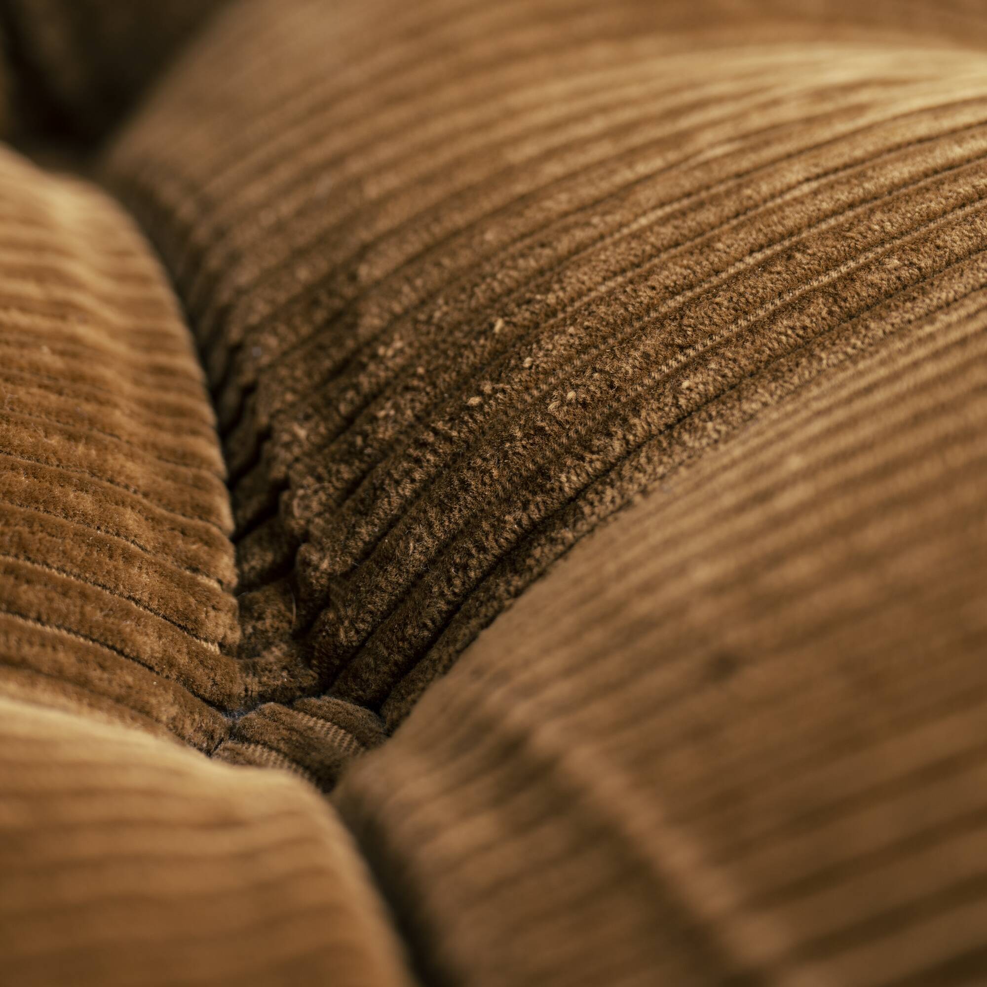 Pair of Modular Armchairs in Brown Corduroy by DUX, Sweden, 1970s