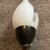 1950s wall sconce in opaline glass