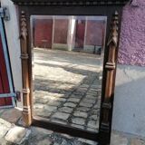 Rustic and Gothic beveled mirror