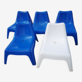 5 chaises Ikea Vago