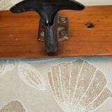Old coat rack with 5 hooks