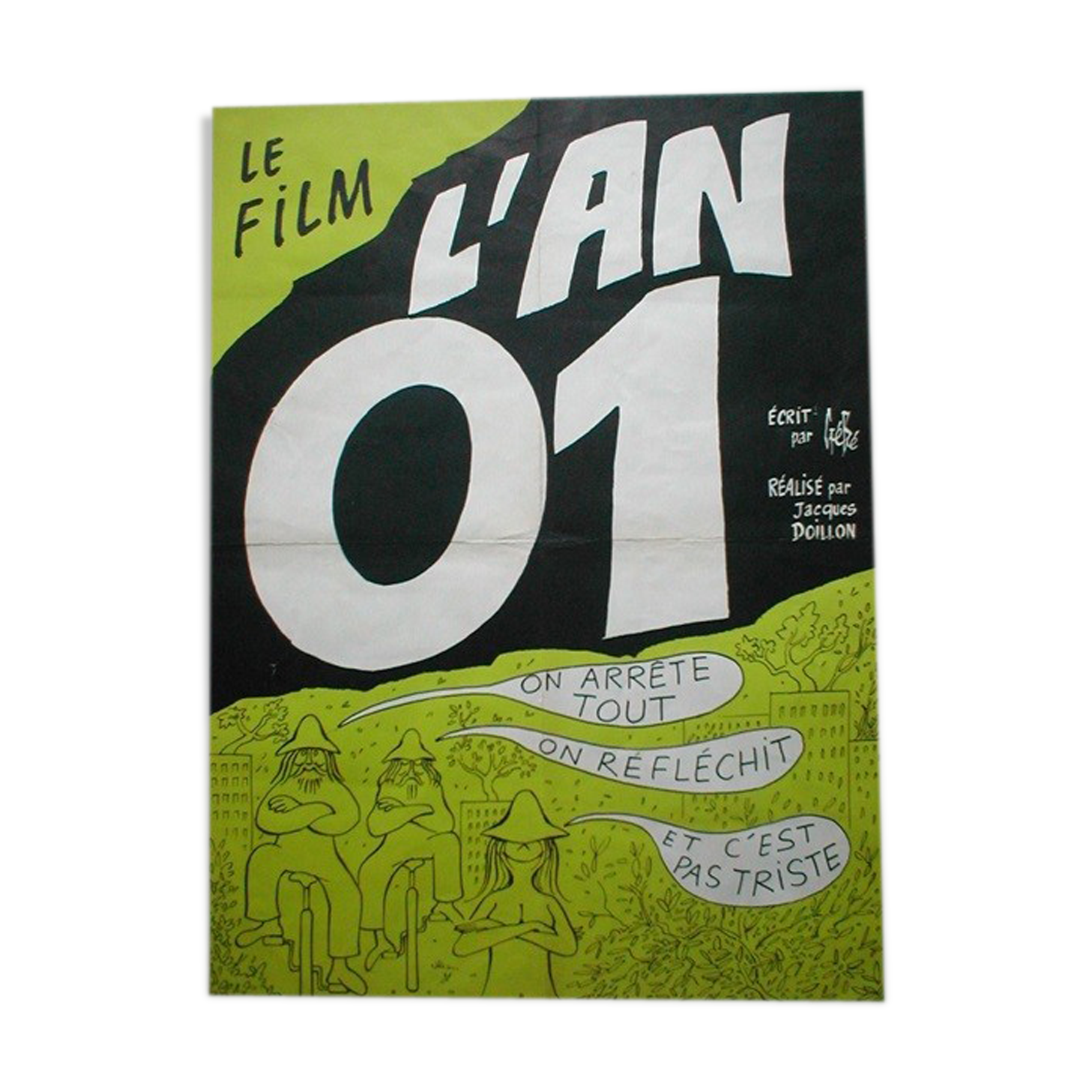 Original poster 1973 the year 01 Gébé Jacques Doillon 60x80 cm