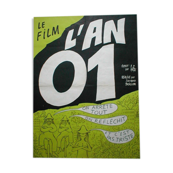 Affiche originale 1973 l'an 01 Gébé Jacques Doillon 60x80 cm — Beyit