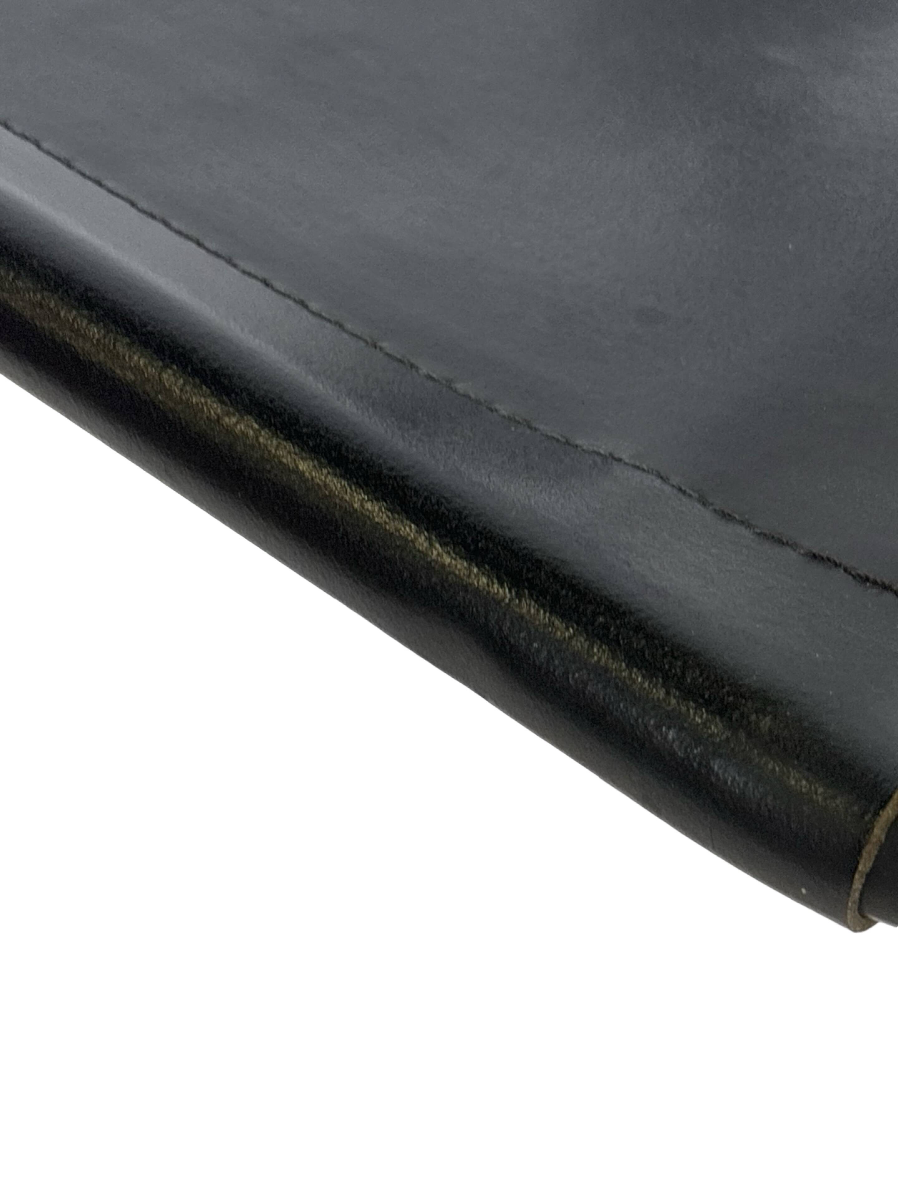 Vintage Breuer style leather chair B32/34 Italian Design in black