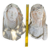 Head of Christ and Mary